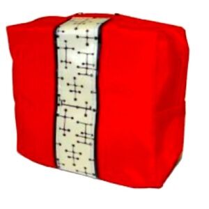 American Airline Cosmetic Travel Case Retro MVM Red Eames Dot Pattern